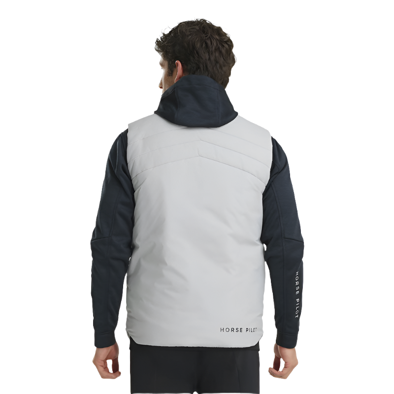 Horse Pilot - Doudoune chauffante sans manches homme light grey