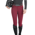 Horse Pilot - Pantalon d'équitation femme X-Design dark red | - Ohlala