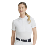 Horse Pilot - Polo d'équitation femme Aeromesh blanc | - Ohlala