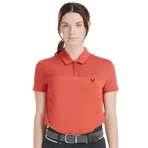 Horse Pilot - Polo manches courtes femme Ariia terracotta | - Ohlala