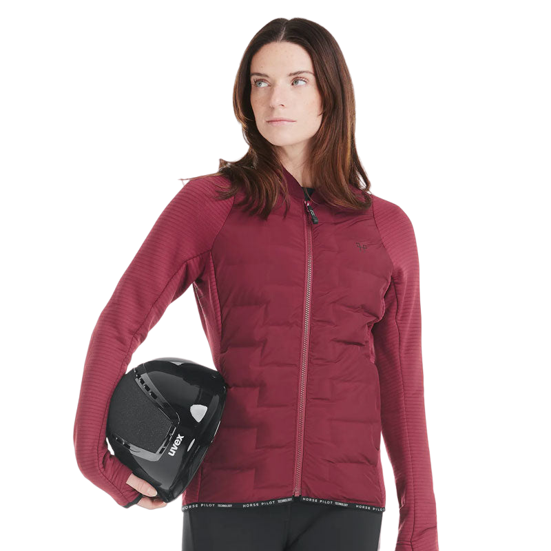 Horse Pilot - Veste manches longues femme Storm dark red | - Ohlala