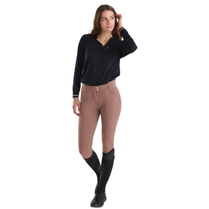 Horse Pilot - Dames Rijbroek X-Prime Soft Brown Full Grip
