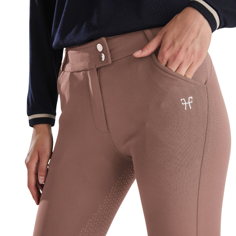 Horse Pilot - Dames Rijbroek X-Prime Soft Brown Full Grip