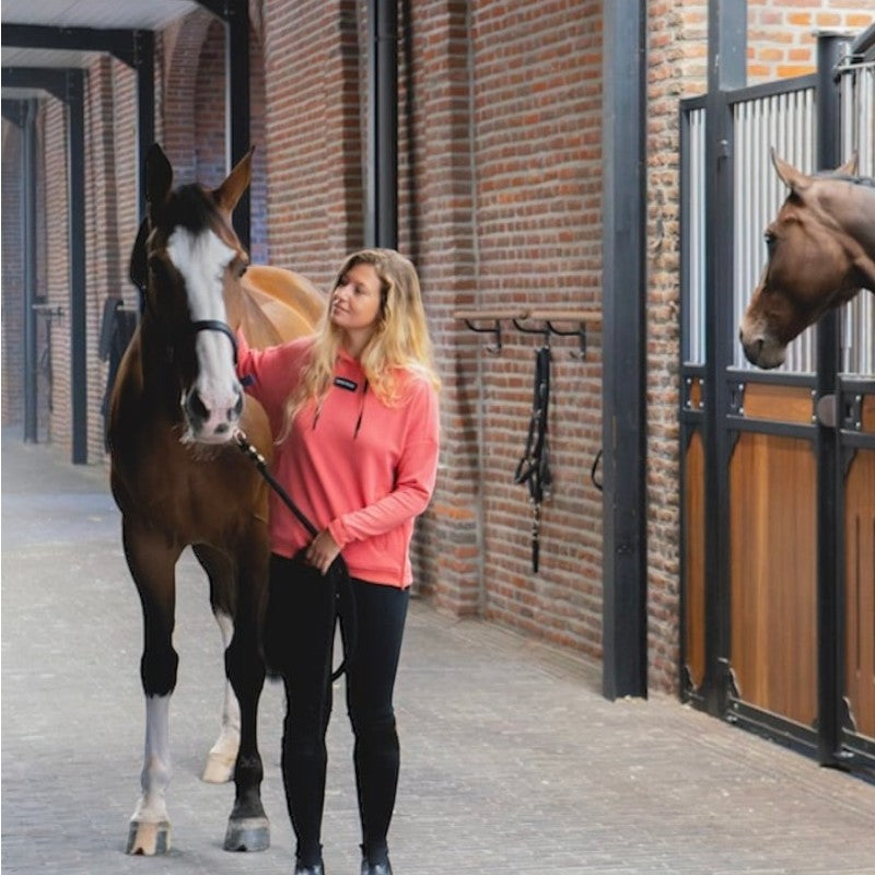 Horse Pilot - Sweat à capuche femme Team rose coral
