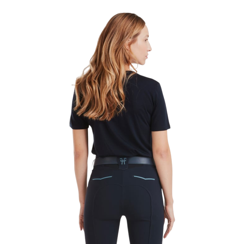 Horse Pilot - T-shirt manches courtes femme Merinos dark night