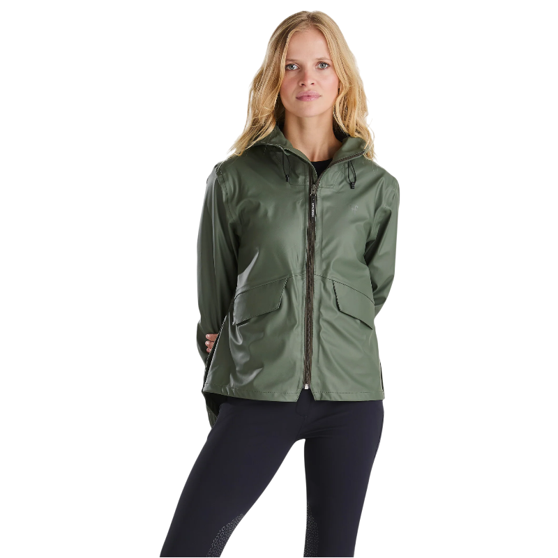 Horse Pilot - Dames regenjas Short Raintech forest night