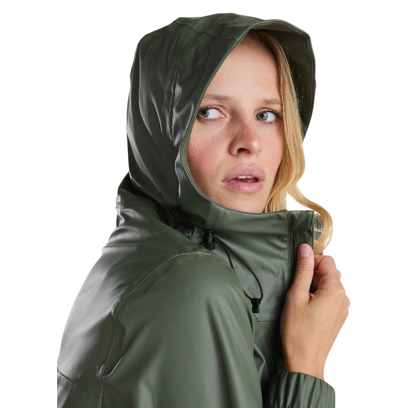 Horse Pilot - Dames regenjas Short Raintech forest night