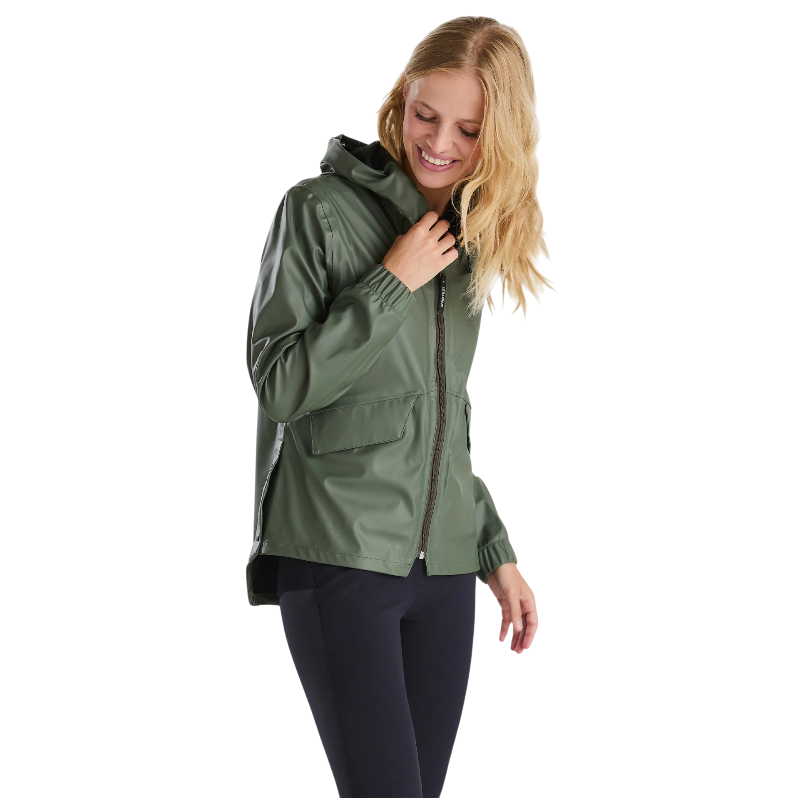 Horse Pilot - Dames regenjas Short Raintech forest night
