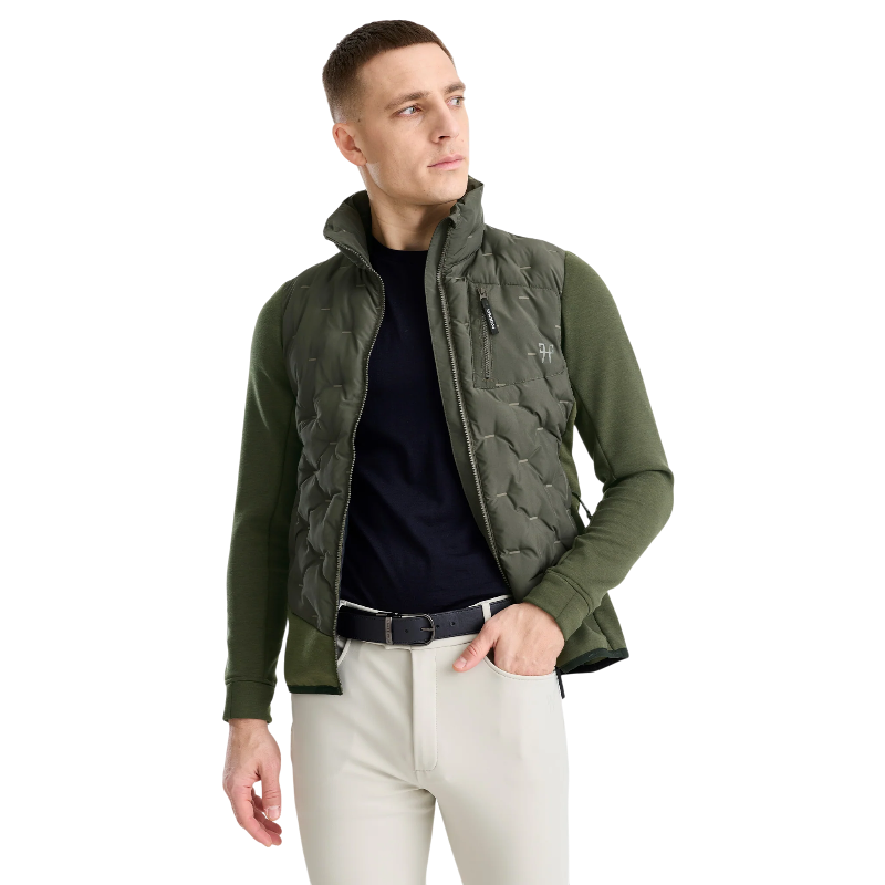 Horse Pilot - Heren langmouw jack Pulse Hybrid forest night