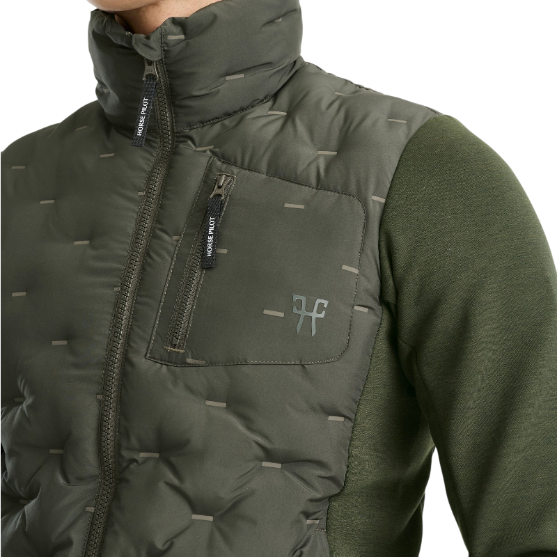 Horse Pilot - Heren langmouw jack Pulse Hybrid forest night