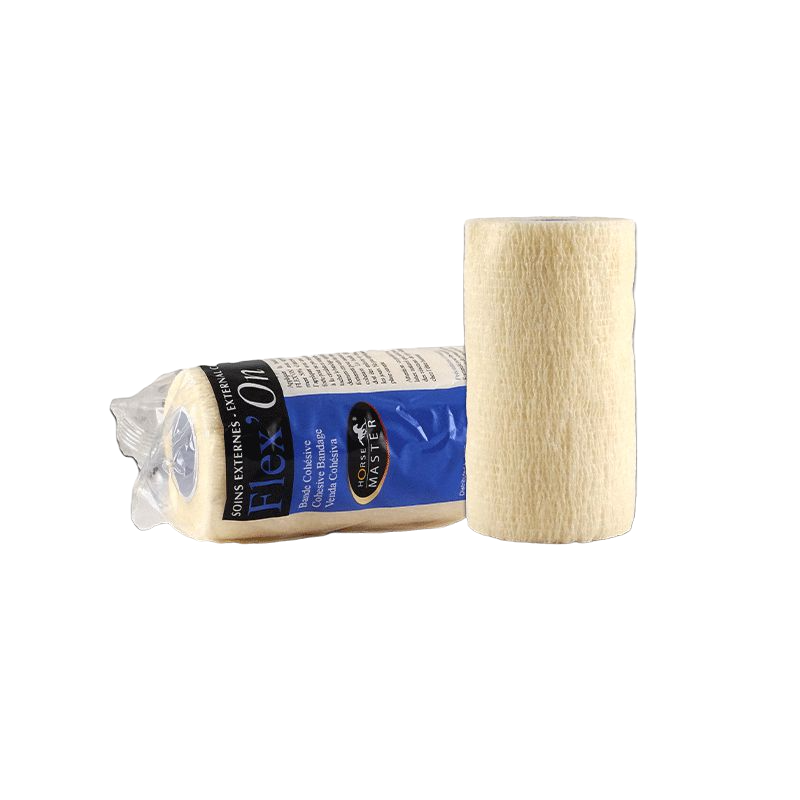 Horse Master - Bande de soin cohésive élastique multi-usage Flex'on blanc