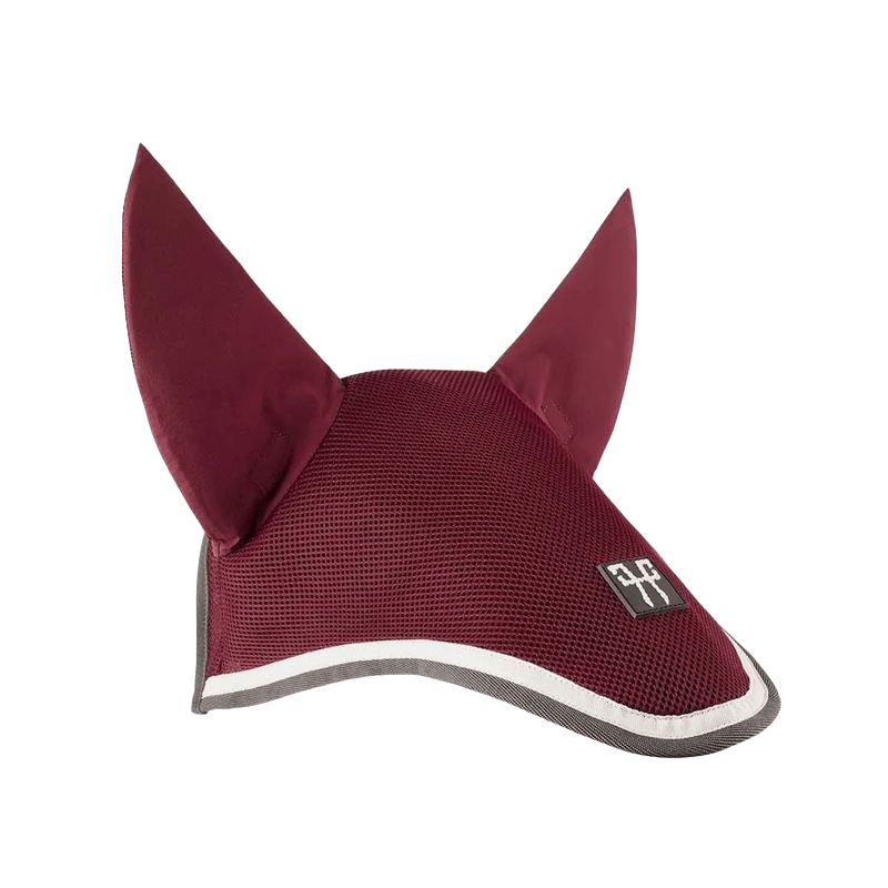 Horse Pilot - Bonnet pour chevaux mesh bordeaux/ gris