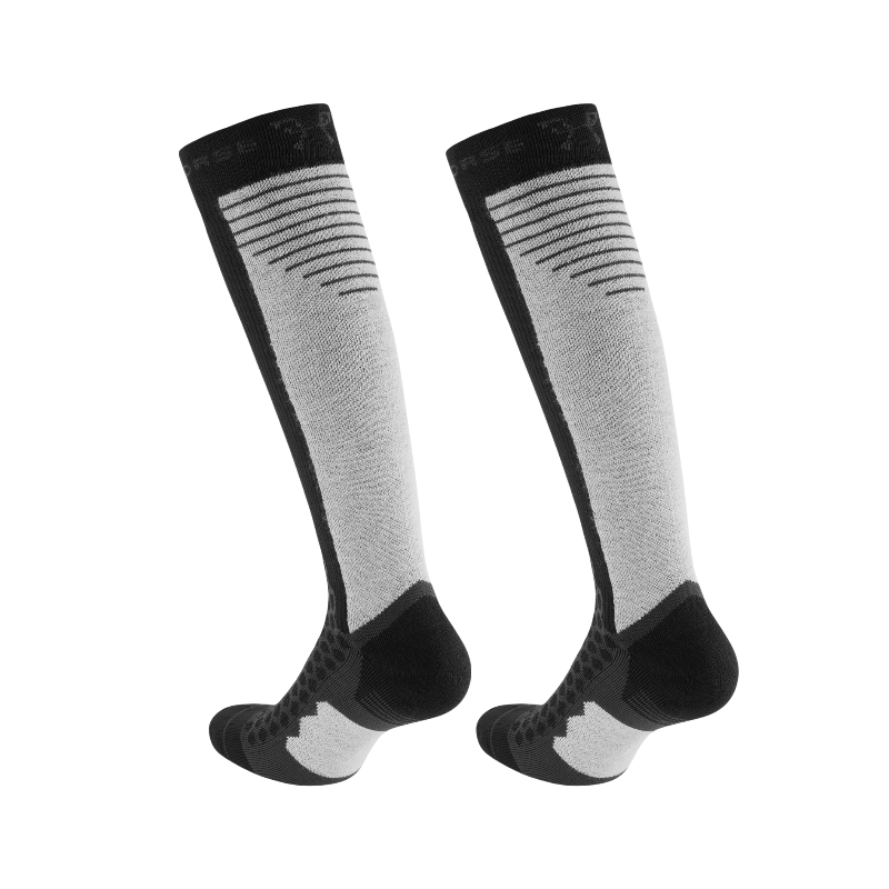 Horse Pilot - Chaussettes compression Winter noir/ gris