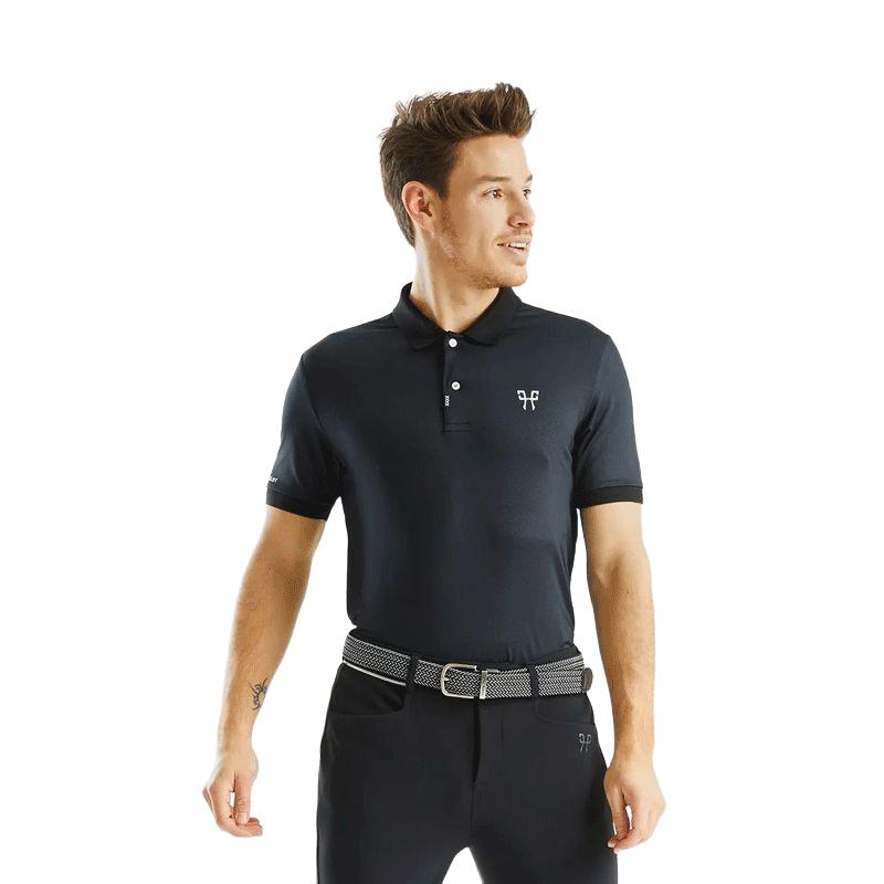 Horse Pilot - Polos manches courtes unisex Atlas noir