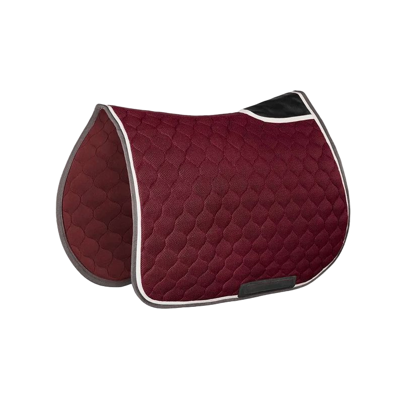 Horse Pilot - Tapis de selle mesh bordeaux/ gris