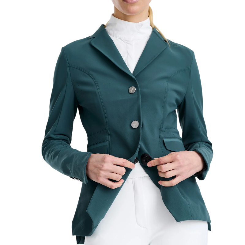 Horse Pilot - Veste de concours femme Aeromade balsam green logo vert