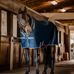 Horseware - Rambo Airmax Cooler droogdeken marine/ thunderstorm grey/ zilver | - Ohlala