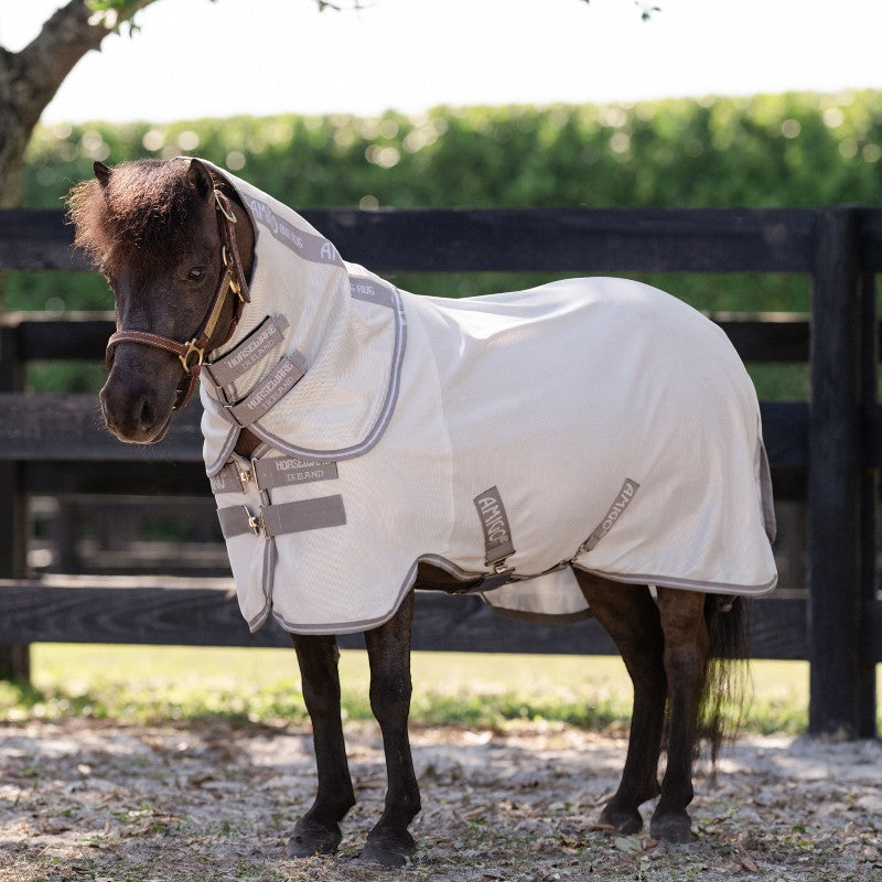 Horseware - Couverture anti-mouches Amigo Bug Rug Plus Petite argent/ titanium grey/ argent