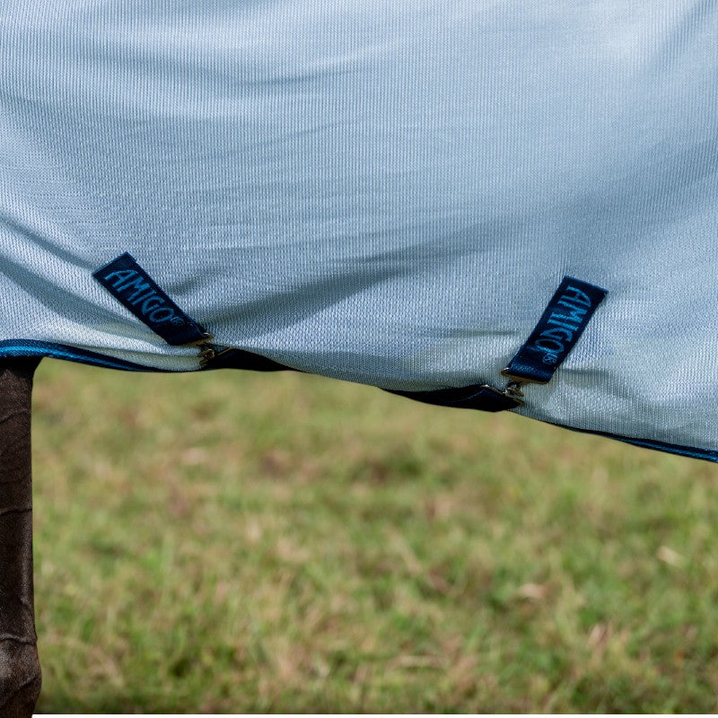Horseware - Couverture anti-mouches Amigo Bug Rug Plus azure blue/ marine/ bleu électrique