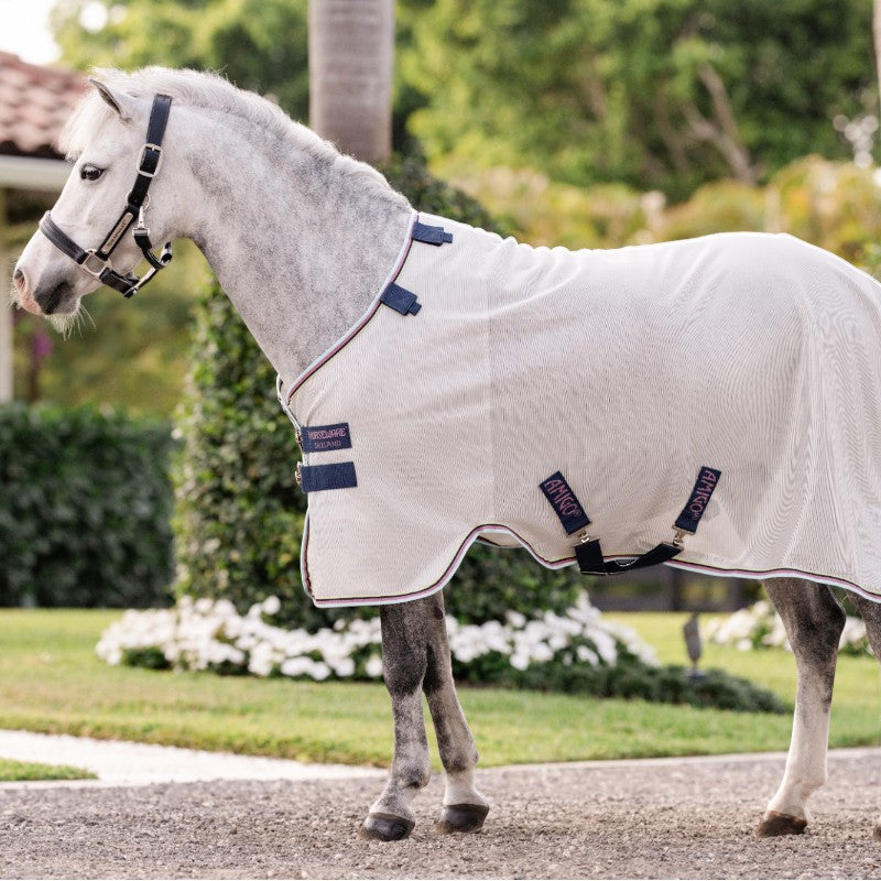 Horseware - Couverture anti-mouches Amigo Bug Rug Pony argent/ lime/ marine/ rose/ bleu