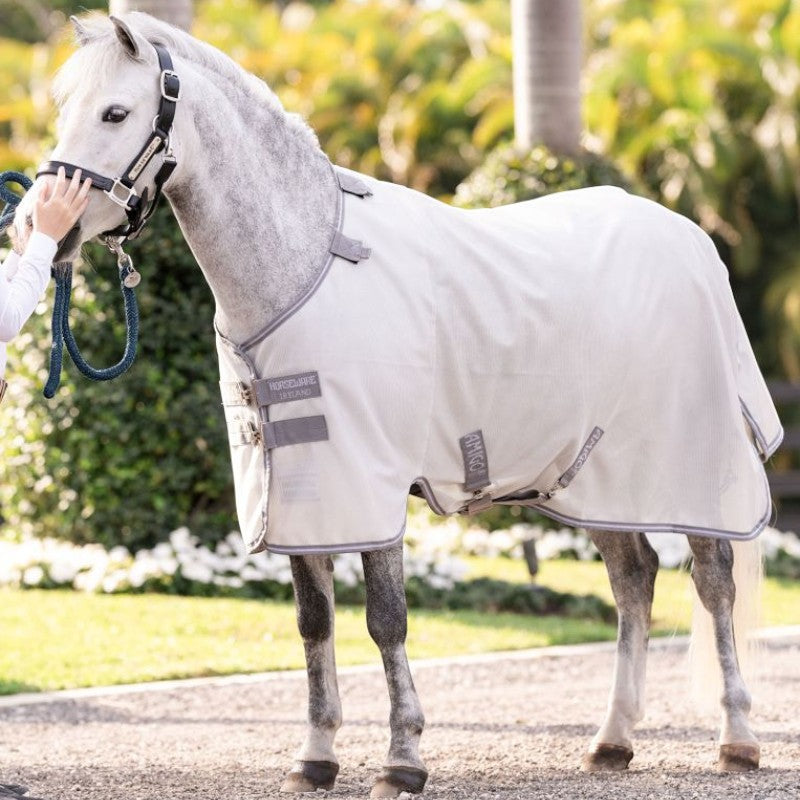 Horseware - Couverture anti-mouches Amigo Bug Rug Pony argent/ titanium grey/ argent