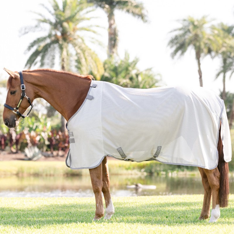 Horseware - Couverture anti-mouches Amigo Bug Rug silver/ titanium grey/ argent