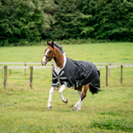 Horseware - Couverture d'extérieur Amigo Bravo XL Turnout noir/ titanium grey/ argent 150g | - Ohlala