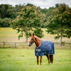 Horseware - Couverture d'extérieur Amigo Ripstop Turnout marine/ titanium grey 100g | - Ohlala