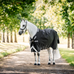 Horseware - Rambo Turnout buitendeken zwart/ thunderstorm grijs/ zilver 0g | - Ohlala