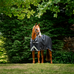 Horseware - Rambo Turnout buitendeken zwart/ thunderstorm grijs/ zilver 50g | - Ohlala