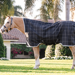 Horseware - Buitendeken Rhino Wug Pony Turnout zwart/ grijs/ wit geruit 0g | - Ohlala
