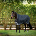 Horseware - Couverture d'extérieur Rhino Wug Turnout noir/ gris/ blanc à carreaux 0g | - Ohlala