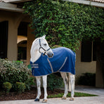 Horseware - Rambo Stable boxdeken marine/ thunderstorm grey/ zilver | - Ohlala