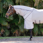 Horseware - Couvre-cou anti-mouches Amigo Bug Buster argent/ titanium grey/ argent | - Ohlala