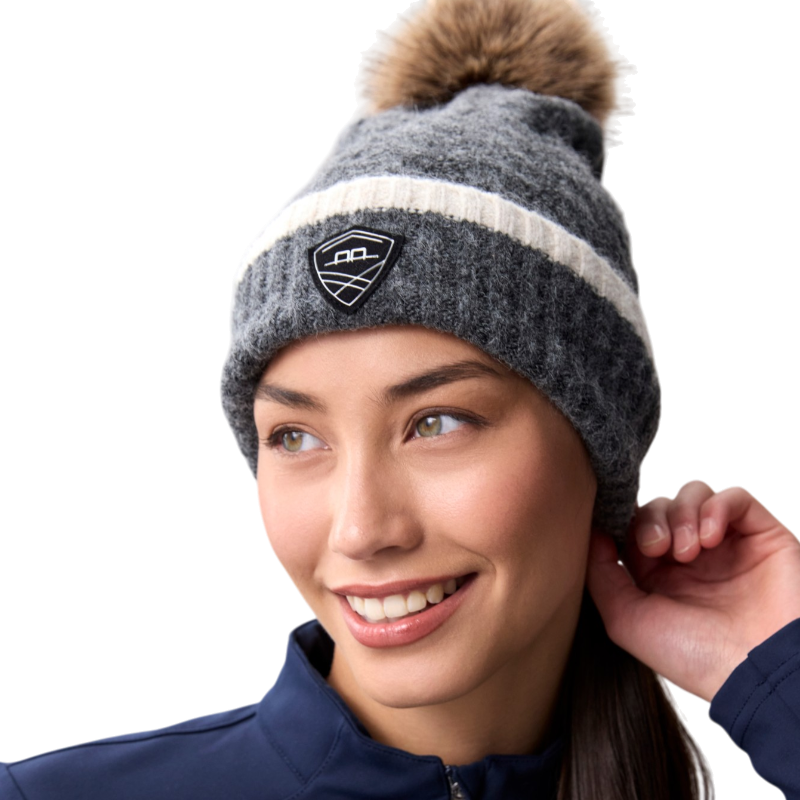 Horseware - Monogram Pom Rijhelm houtskool | - Ohlala