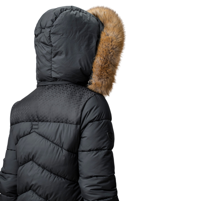 Horseware - Doudoune longue femme Nivia Ripstop core noir | - Ohlala