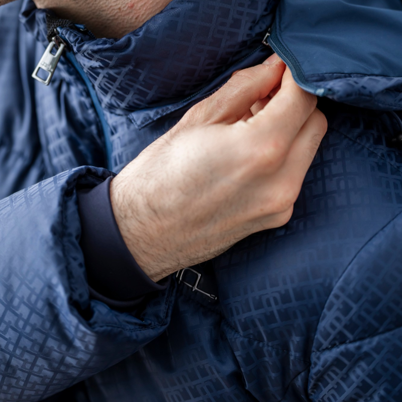 Horseware - Doudoune matelassé homme Quilo Monogram marine | - Ohlala