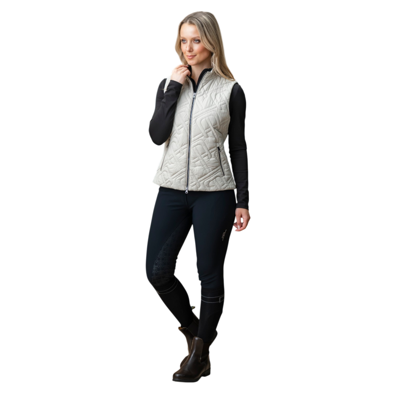Horseware - Doudoune sans manches femme Neve Monogram Quilted bone | - Ohlala