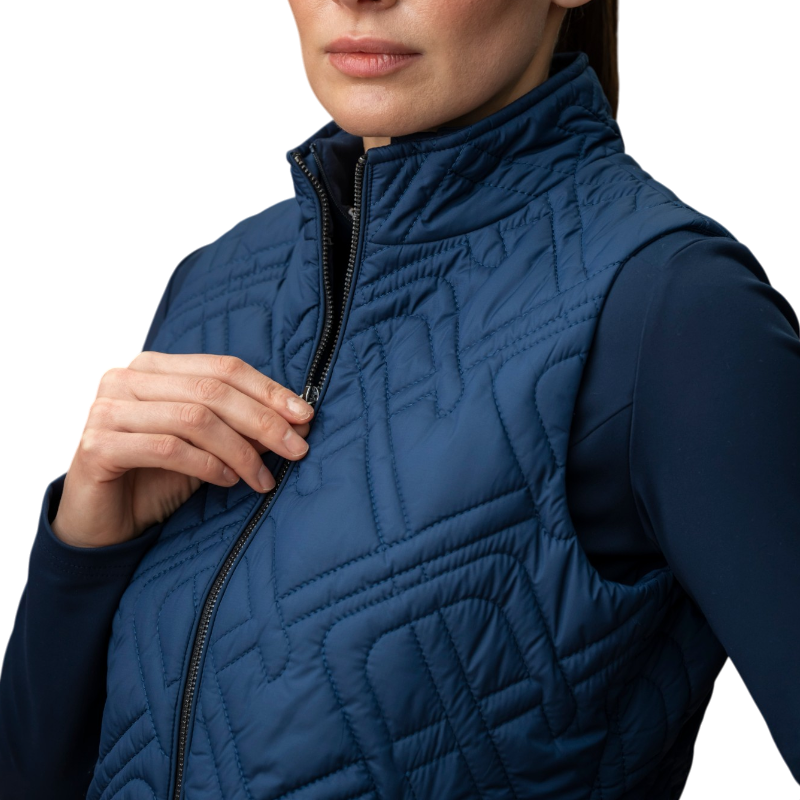 Horseware - Doudoune sans manches femme Neve Monogram Quilted core marine | - Ohlala