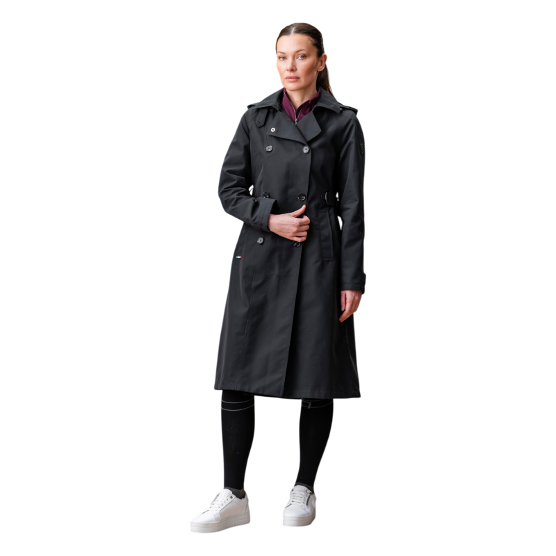 Horseware - Manteau femme Isabella Riding Trench core noir | - Ohlala