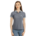 Horseware - Dames polo korte mouwen Tech indigo orchid | - Ohlala