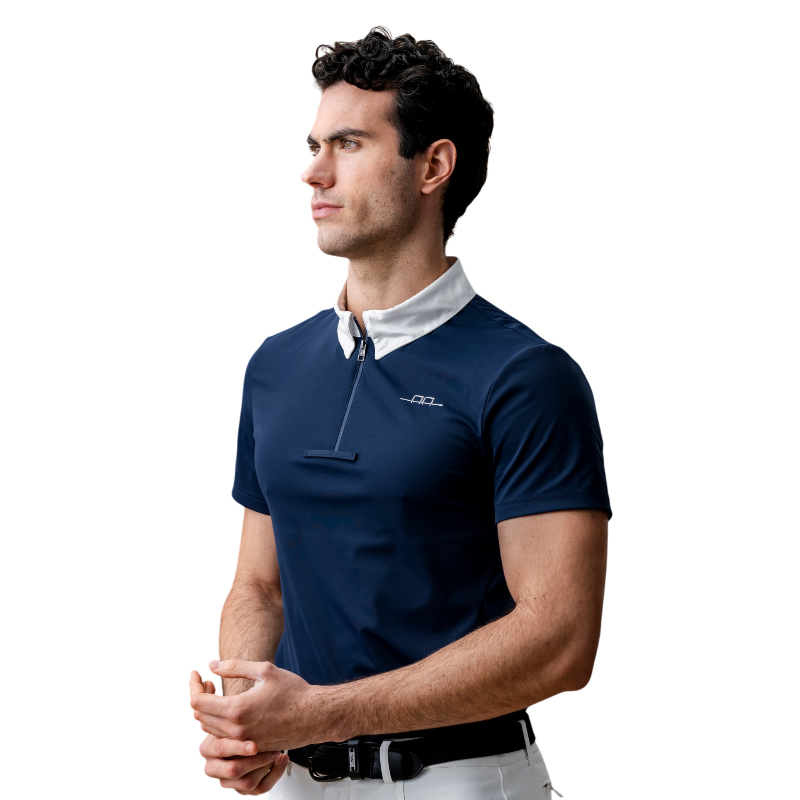 Horseware - Wedstrijdpolo heren Gabrio marine | - Ohlala