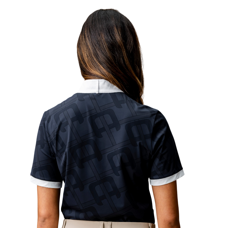 Horseware - Dames wedstrijdpolo korte mouwen Alcina charcoal | - Ohlala