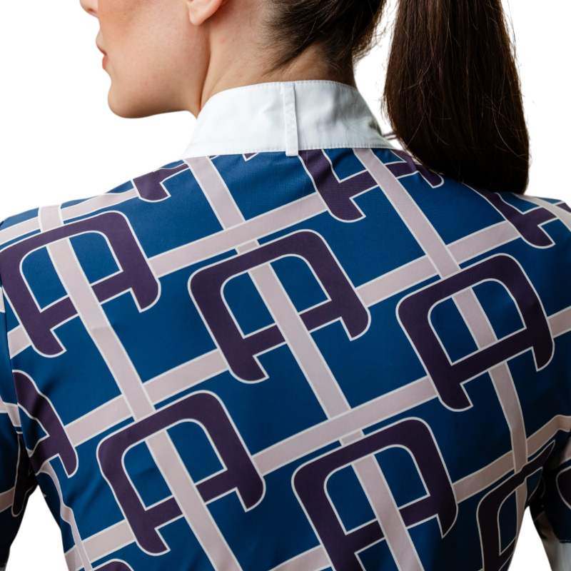 Horseware - Dames wedstrijdpolo korte mouwen Alcina primatova/ monogram print | - Ohlala