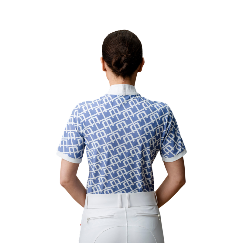 Horseware - Dames wedstrijdpolo korte mouwen Alcina siciliian blue | - Ohlala