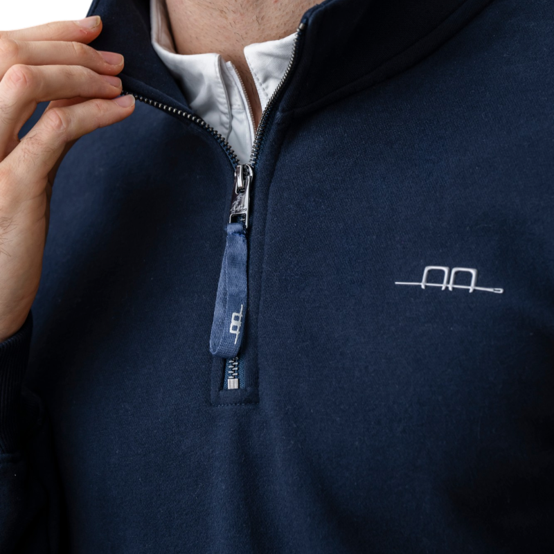 Horseware - Sweater met ritskraag heren Gabriel marine | - Ohlala