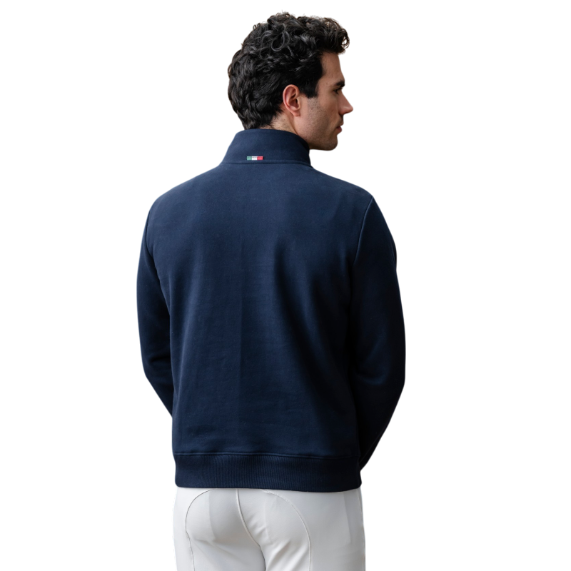 Horseware - Sweater met ritskraag heren Gabriel marine | - Ohlala