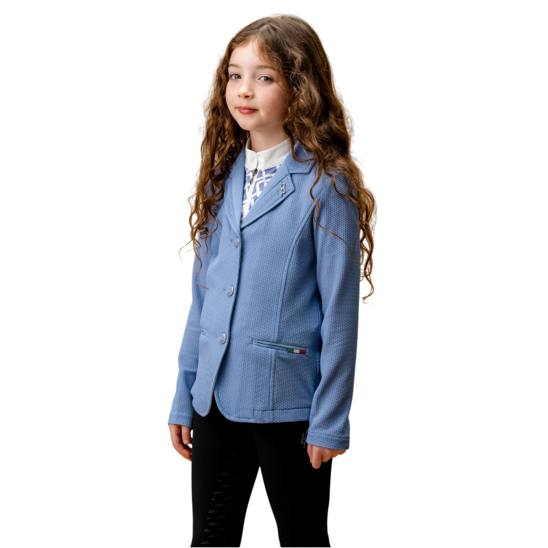 Horseware - Kinder wedstrijdjas Platinum MotionLite sicilian blue | - Ohlala