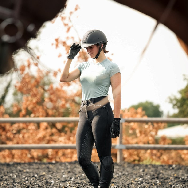 Pantalon d'équitation femme Full Grip Diana noir - Mountain Horse