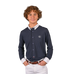 Jump'In - Heren wedstrijdoverhemd lange mouwen Félix marine | - Ohlala
